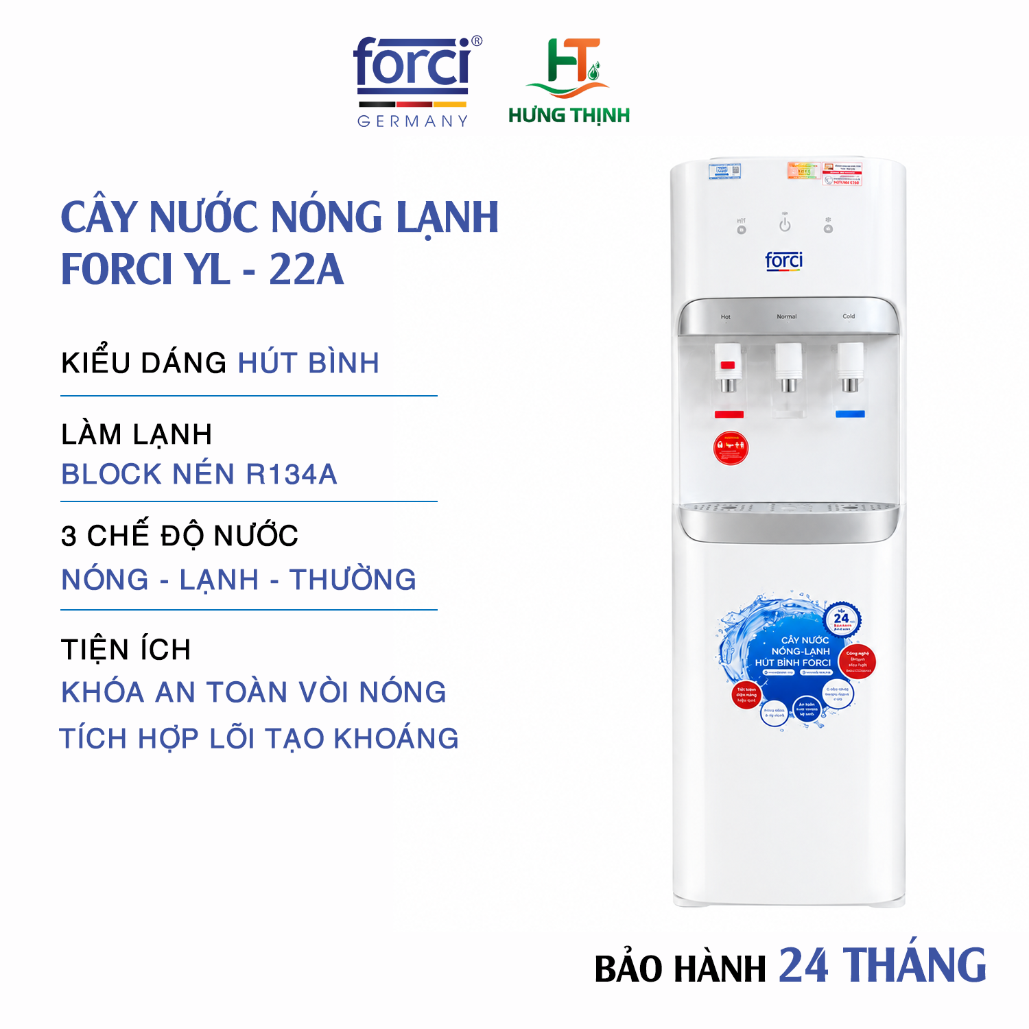 Cây nước nóng lạnh Forci YL-22A